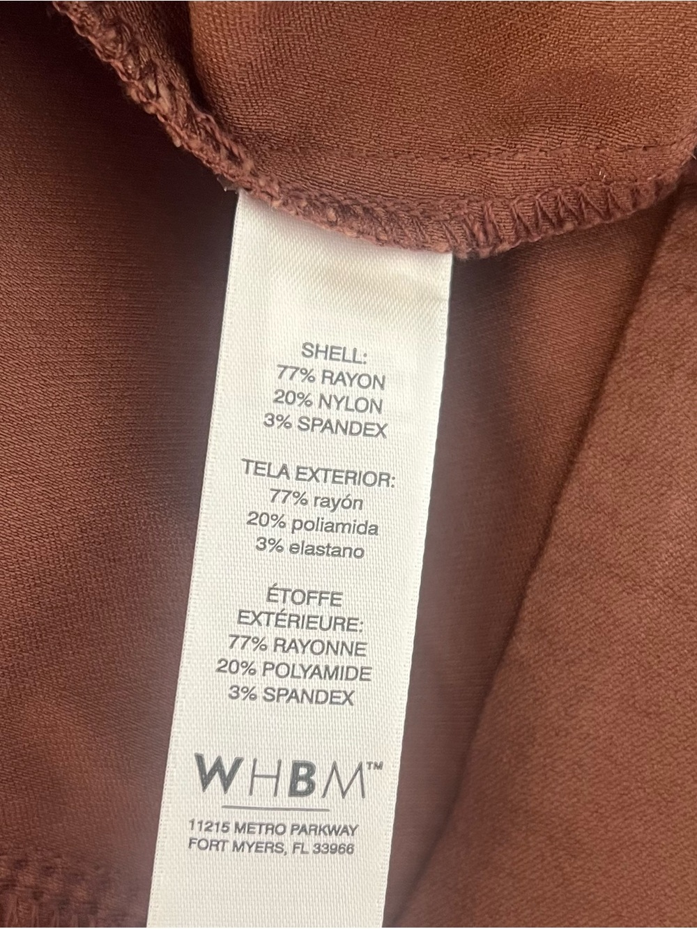 White House Black Market Brown Peplum Zip-Front Jacket - Picture 4 of 4